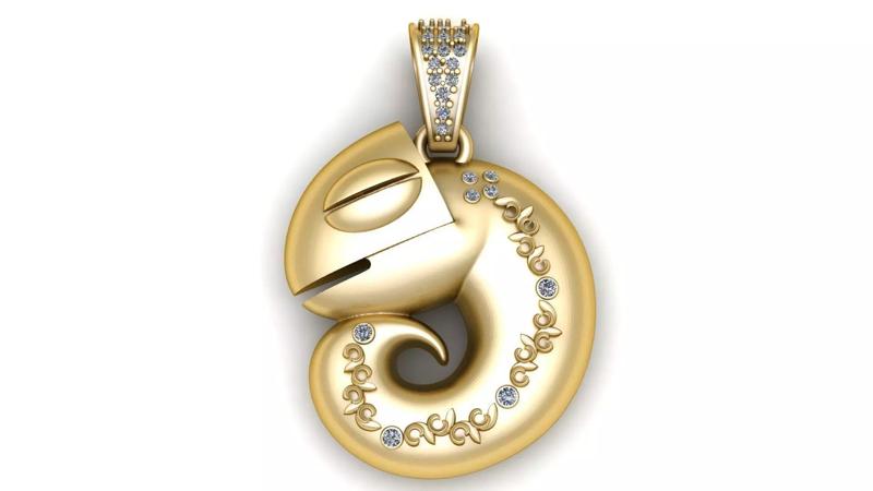 SEA FISH PENDANT 3D PRINTABLE MODEL