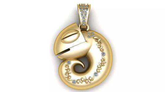 SEA FISH PENDANT 3D PRINTABLE MODEL