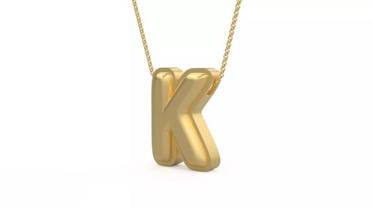 Model 1194 K Initial Letters Charm Balloon 20mm