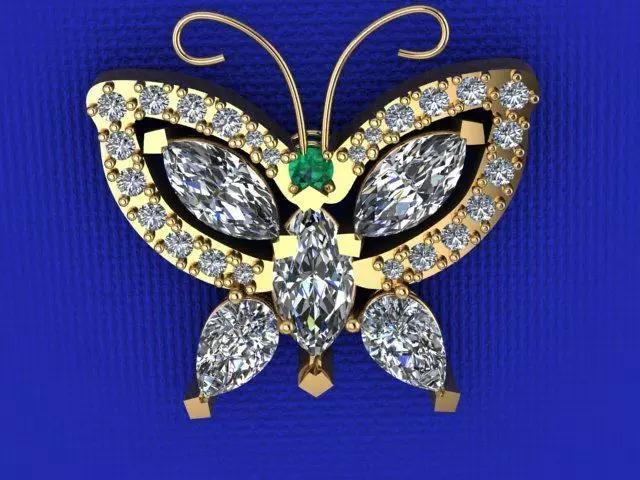 Pretty butterfly brooch