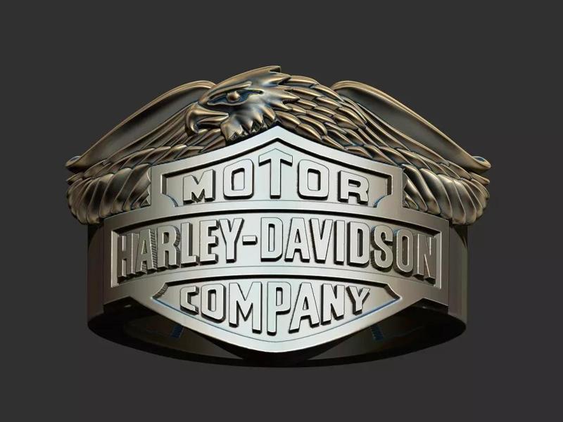 Harley Davidson Eagle Ring