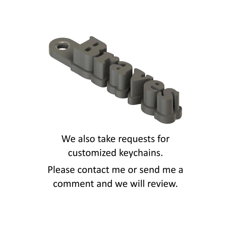 Atlanta Braves Keychain / Keyring