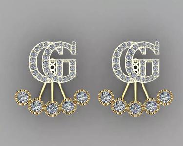 Cut Earring Diamond for Woman
