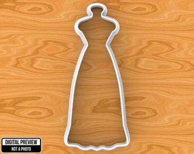 Wedding Dress Cookie Cutter