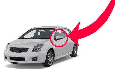 Nissan Sentra 2007 2008 2009 Rearview Mirror Cover