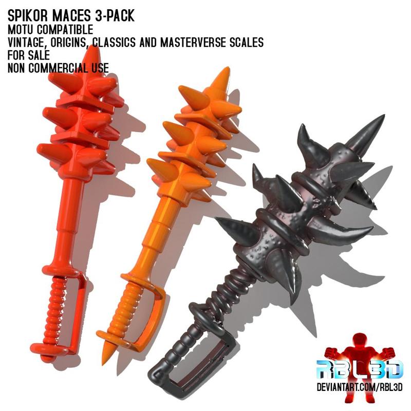 Spikor Maces 3pack (Motu compatible)