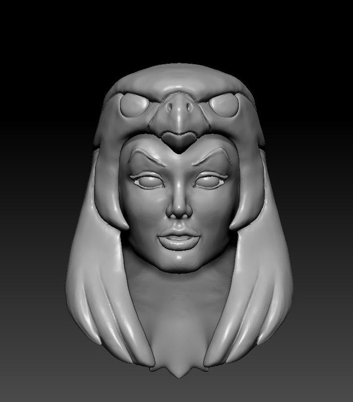 New Sorceress Filmation Motuc - Head for action figure