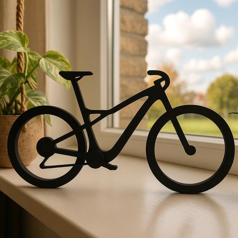 Minimalist Mountain bike silhouette – Modern MTB home decoration