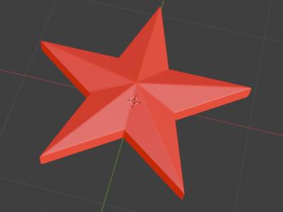 Lucky Red Star only 2.5g, print time 10 minutes