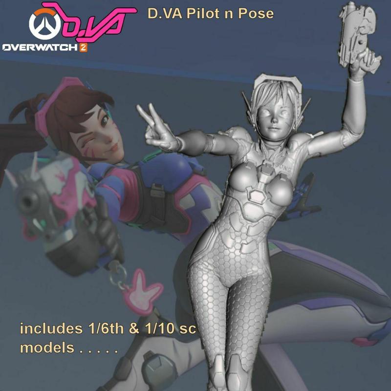 Overwatch2 – DVA 1/10th and 1/6th Scale by SPARX
