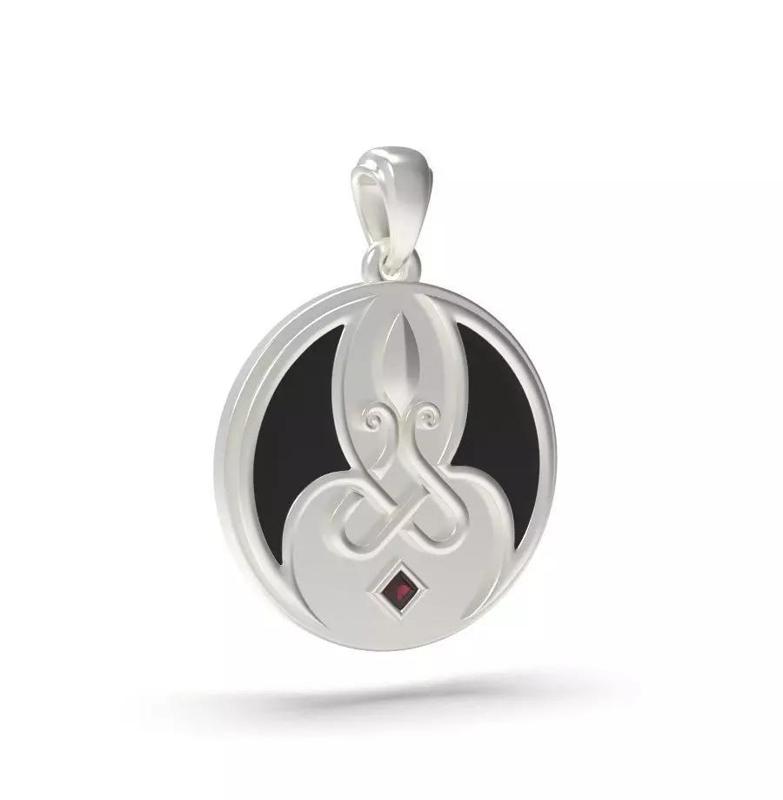 Decorative Pendant with gem 001