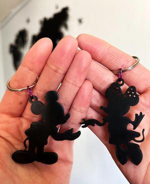 Mickey and Minnie Disney Couples Key Ring