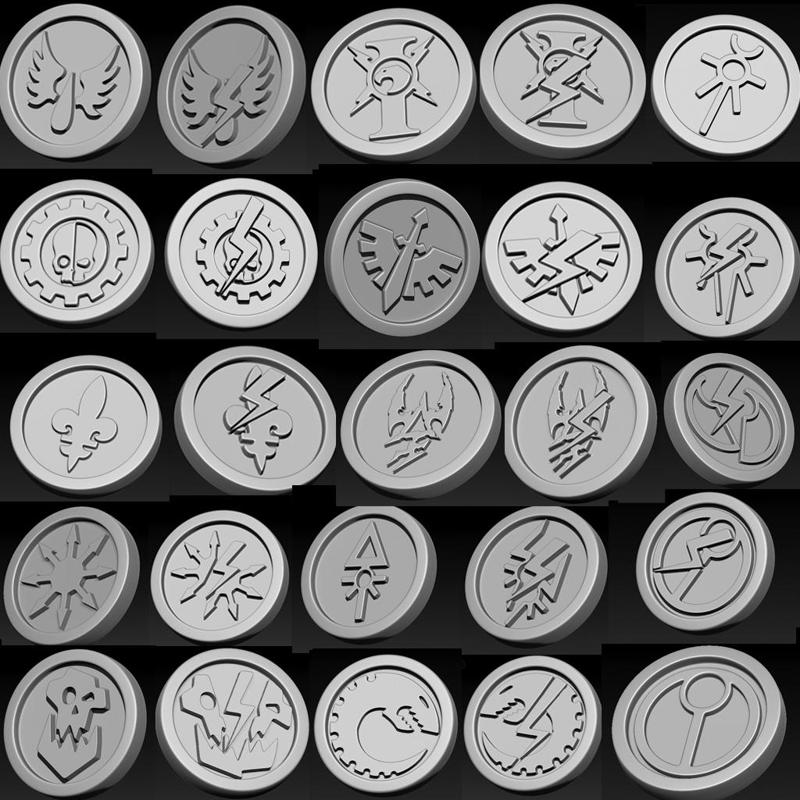 Battle Shock 10th edition WH forty thousand Tokens