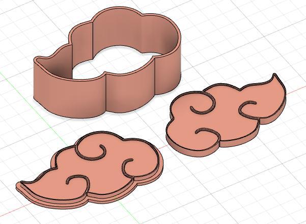 Bath bomb mold AKATSUKI CLOUD