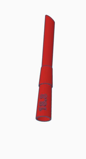 Chillum for pipe 18.8