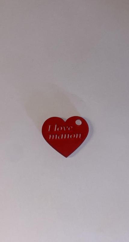 Keychain heart manon