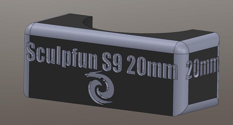 Sculpfun S9 20mm Focus block. (S6)