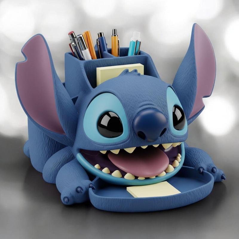 Stitch Desk Organizer ✏️📒🖊️