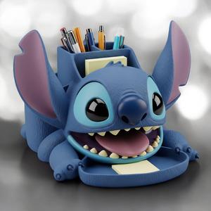 Stitch Desk Organizer ✏️📒🖊️