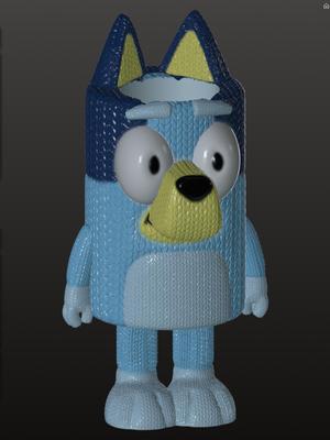 Bluey knitted look pot / pen holder