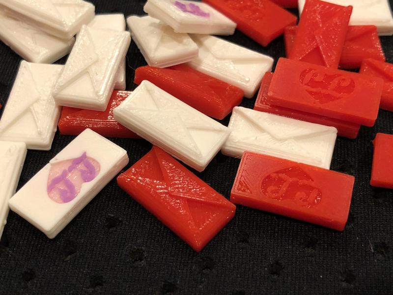 Love Letter Affection Tokens - Multicolor