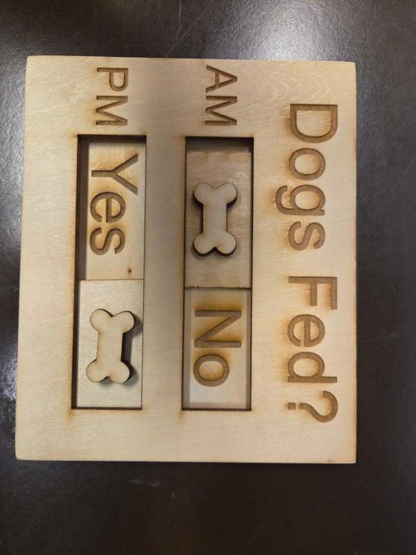 Feeding sign for dogs