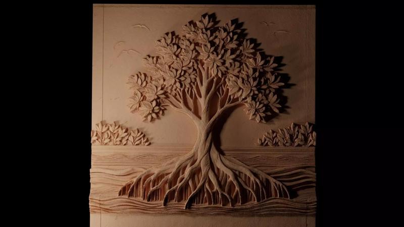Mangrove CNC 3d Print High Relief Sand Casting