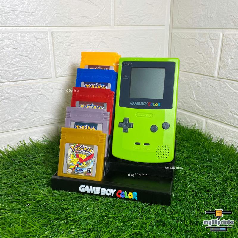 GAMEBOY COLOR STAND WITH 5X GAME CARTRIDGES HOLDER