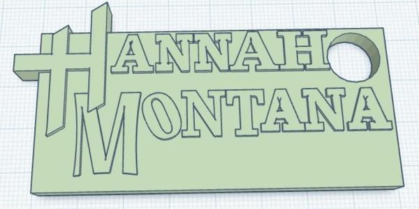 Hannah Montana Show Logo Keychain