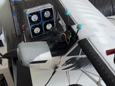 FMS Piper PA-18 1300mm FPV Mod Headtracking Mount pa 18 Piper 