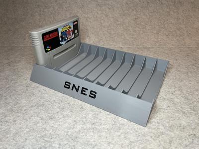 Games stand holder for 10 cartridges Super Nintendo SNES