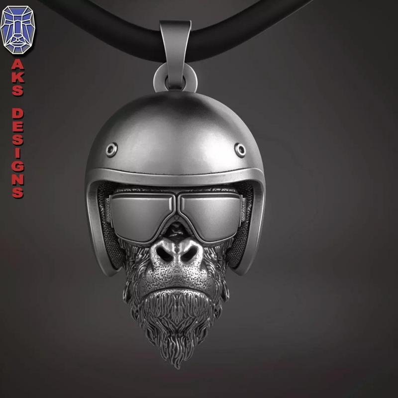 Pendant animal jewelry Biker Guerilla 2