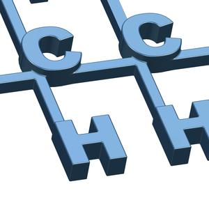 Etanol wall decor. Etanol  wall art. Etanol Molecule.