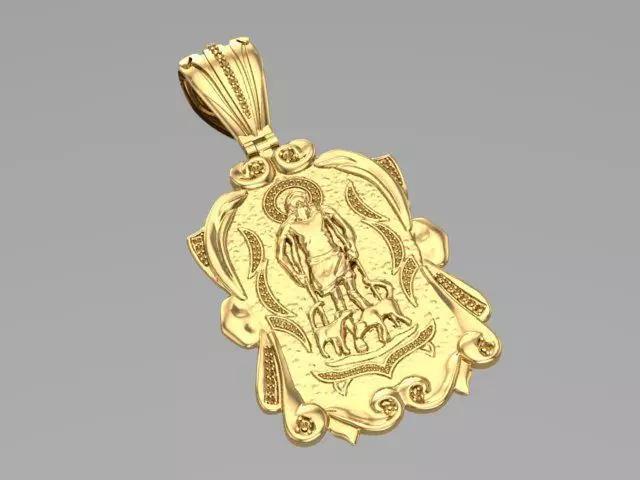 Big San Lazaro Pendant Gold