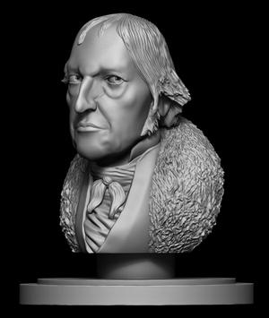 Georg Wilhelm Friedrich Hegel 3d Model Sculpture