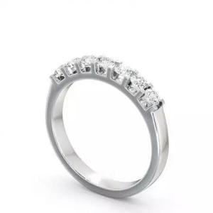 stl file round diamond wedding ring gold