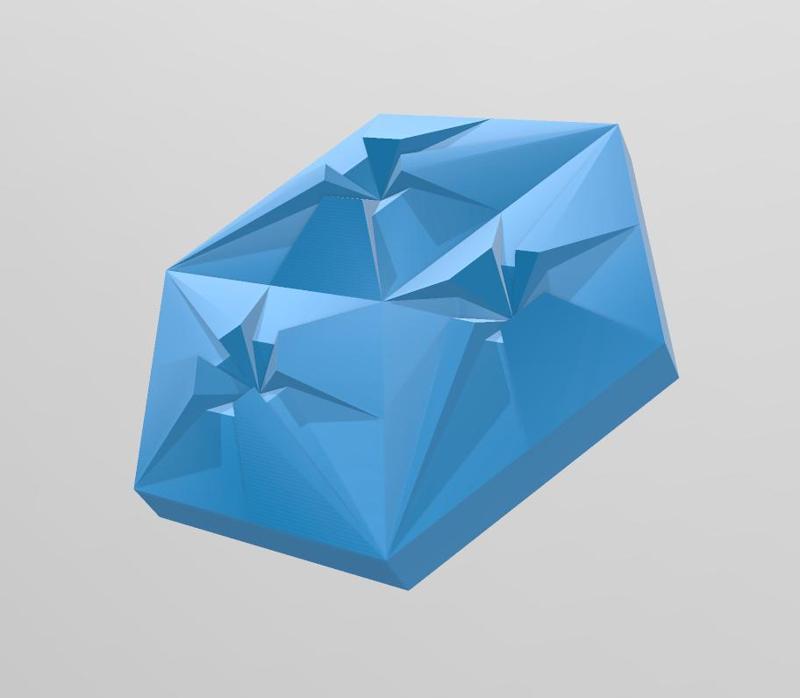 GEOMETRIC WALL TILE - LOWPOLY