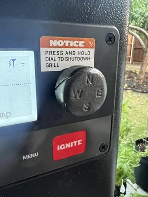 Control Knob for Trager Pellet Smoker