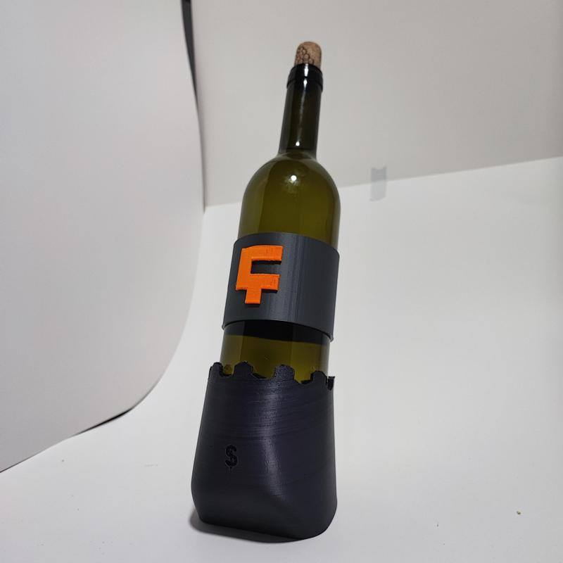 Mature Wine bottle holder  / SUPPORT BOUTEILLE DE VIN