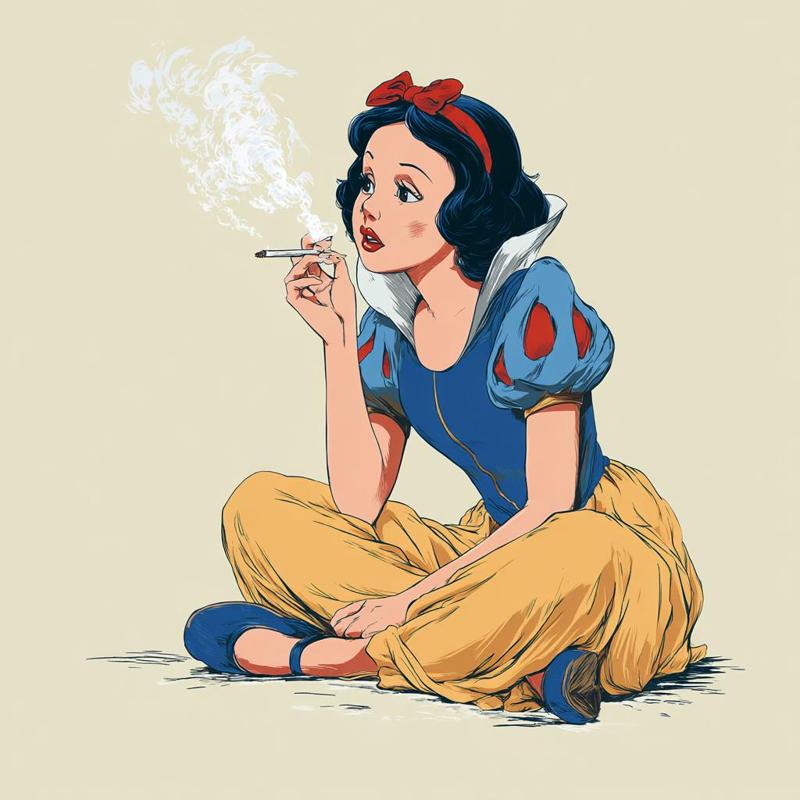 Plaque Hueforge - Modern & rebellious Snow White