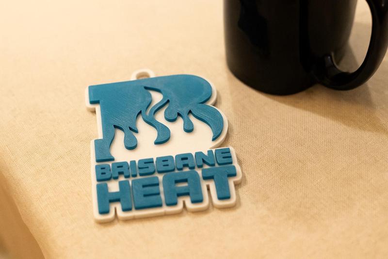 BBL Brisbane Heat badge color printable and renderable