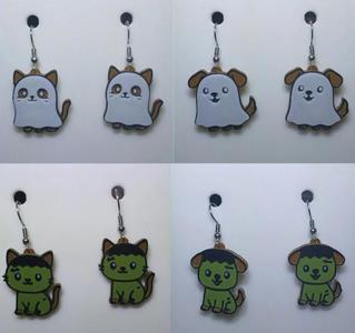 Monster Mix Earrings & Keychains #2 – Halloween Pet Outfits (No AMS Needed)