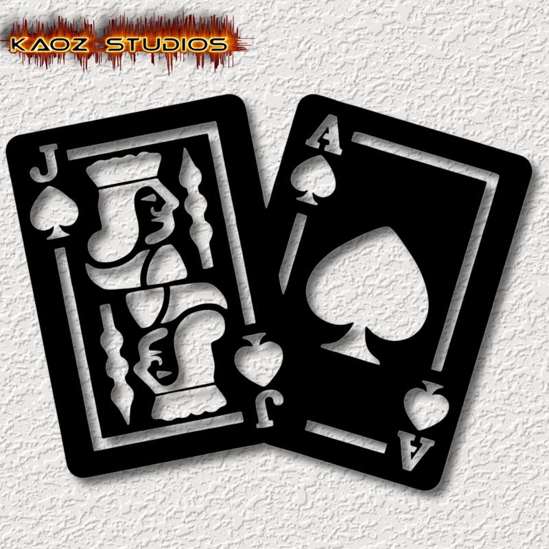 black jack cards wall art casino wall decor 21