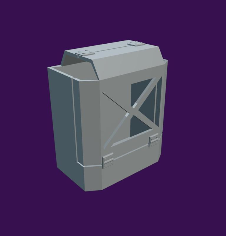 RC CAR JERRY CAN FUEL HOLDER 3D PRINT STL