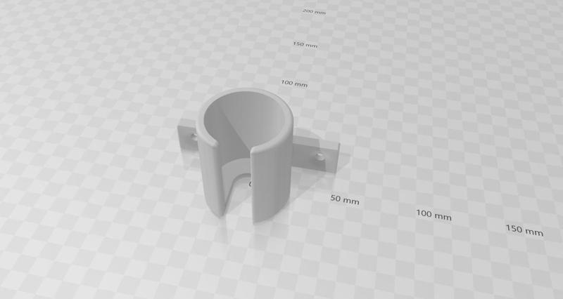 Wall mount mini suction cup