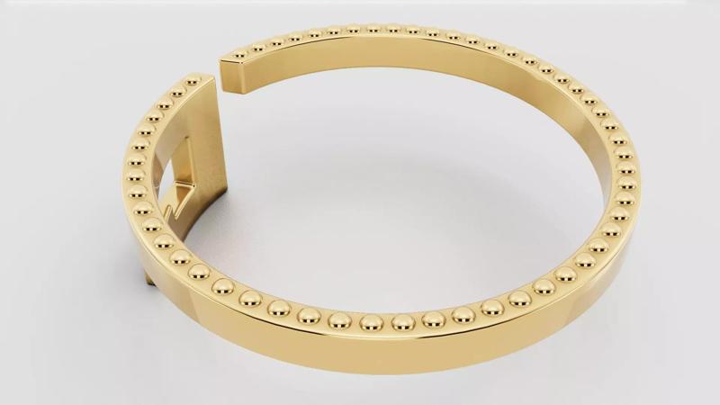 gold bracelet 3D printable model