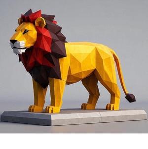 2269 Low Poly Color Roaring Lion, pug, dachshund, poodle, cat, monkey, bear, beagle, crocodile, lion, fox, bull terrier, pomeranian, galgo, wolf, doberman pinscher, newfoundland, elephant, rooster, german shepherd