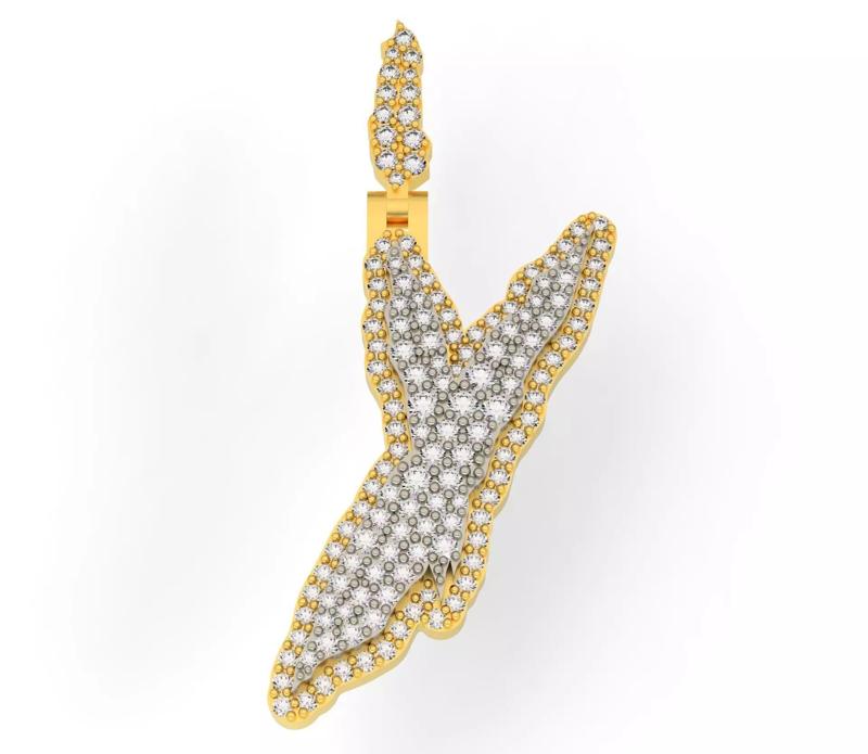 FLOWER SETTING LETTER Y