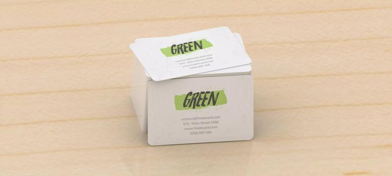 3D Business card nature standard