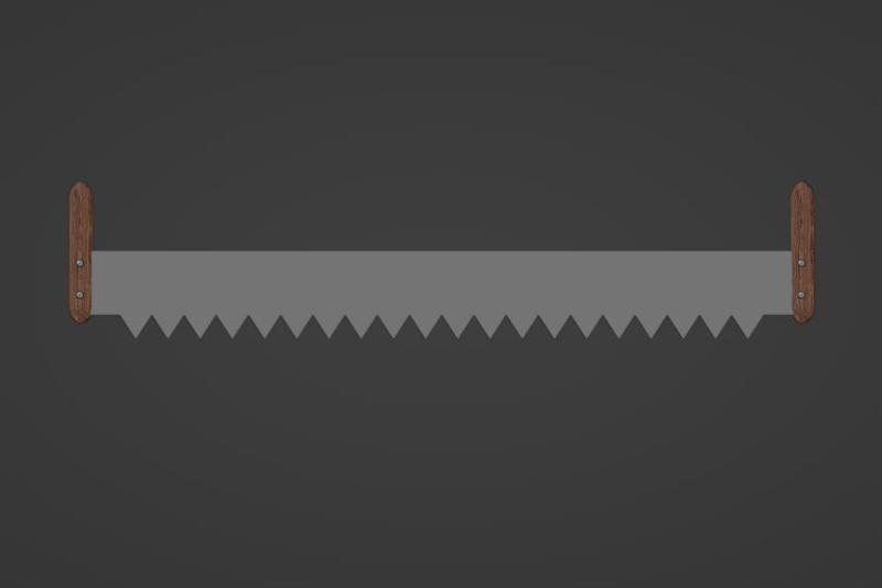 Long Saw { Micro Tool Set } (28mm Scale)